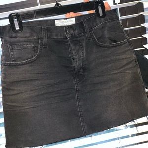 Current Elliott Black Denim Skirt